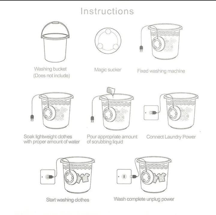Portable Washing Machine for Small Laundry Loads