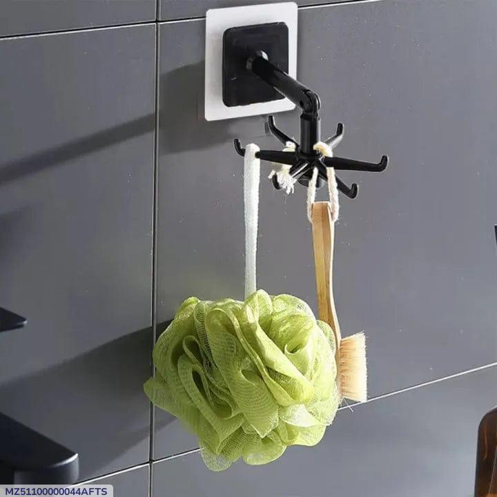 Wall Mount Rotating Hooks – 360° Swivel Organizer