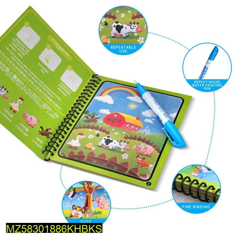 Reusable Water Coloring Book for Toddlers